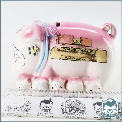 Original Porcelain Piggy Bank with Baby Piglets!!!!