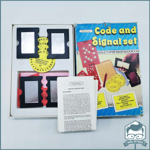 Vintage Boxed Playthings Code and Signal Board Game!!!