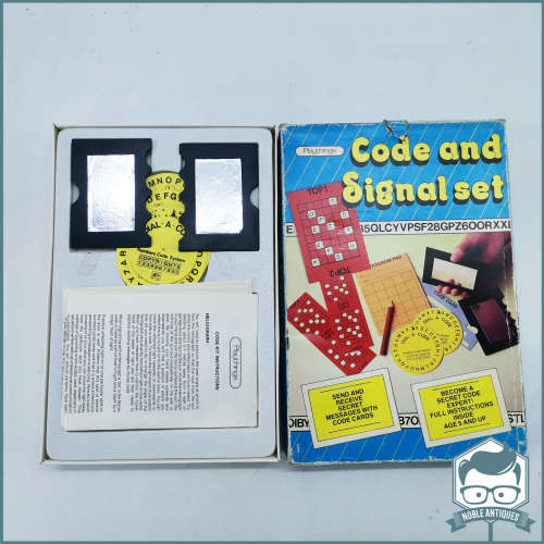 Vintage Boxed Playthings Code and Signal Board Game!!!
