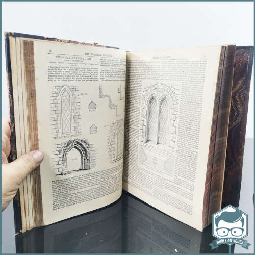 Two Large 1870 Technical Education Encyclopedia`s!!!