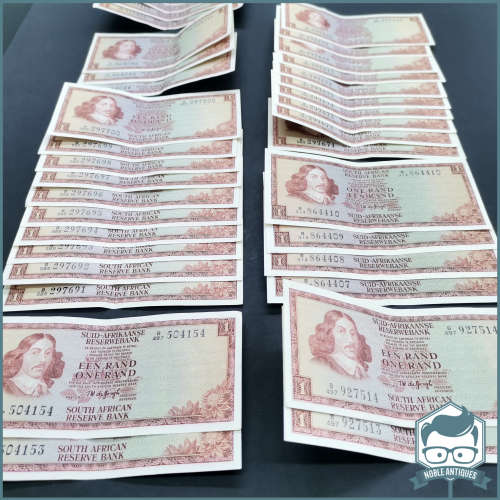 South Africa TW de Jongh Sequential 1 Rand Note Collection!!!