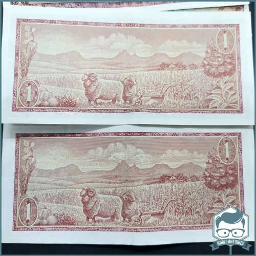 South Africa TW de Jongh Sequential 1 Rand Note Collection!!!