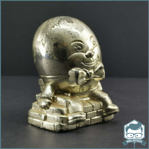 Vintage Silver-plate Humpty Dumpty Savings Box!!!