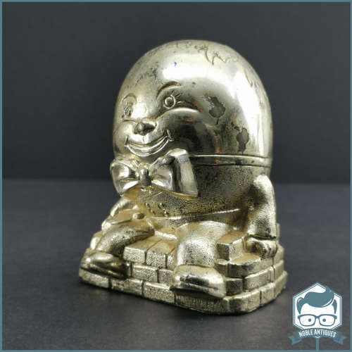 Vintage Silver-plate Humpty Dumpty Savings Box!!!