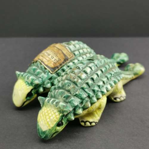 LUXARDO Italian Glazed Porcelain Ankylosaurus Liqueur Container!!!