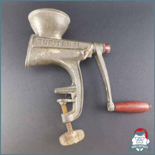 Original 1950`s Cast Iron German Jupiter 11 Table Mount Meat Mincer!!!