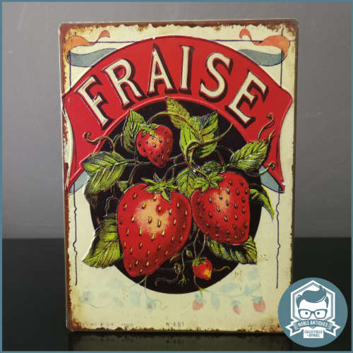 A3 Embossed Fraise Metal Sign!!!