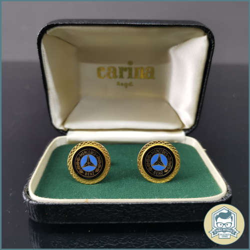 Boxed Original Vintage Mercedes Benz Cuff Links!!!