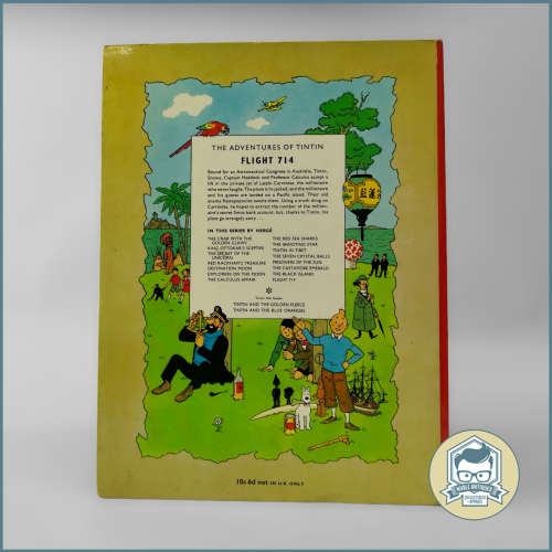 TINTIN - Flight 714 to Sydney by Hergé (A4 Hardcover)