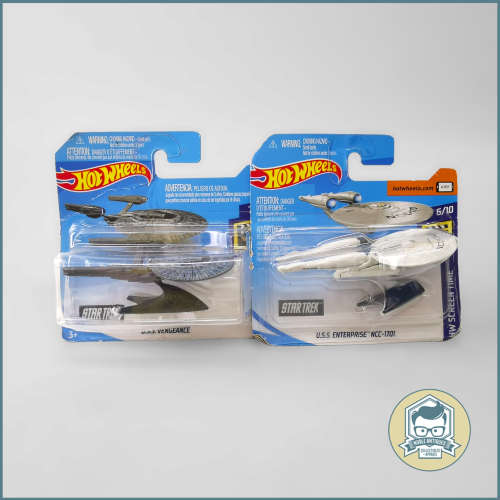 Original Star Trek Carded Hotwheels - Bid For Both!!!!