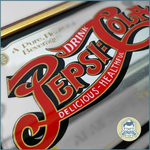 Original Vintage Pepsi Cola Bar Mirror!!! 320mm x 220mm