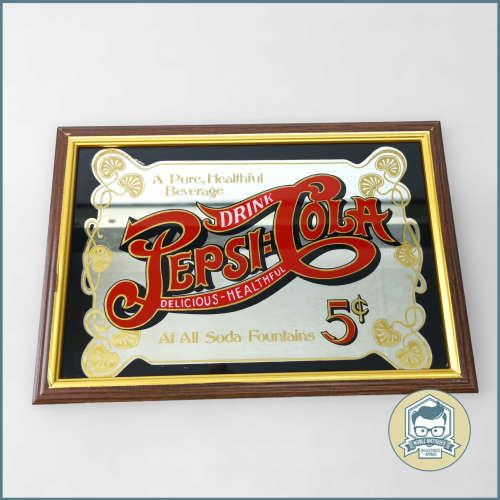 Original Vintage Pepsi Cola Bar Mirror!!! 320mm x 220mm