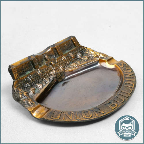 Vintage UNION BUILDINGS Copper Ashtray!!!