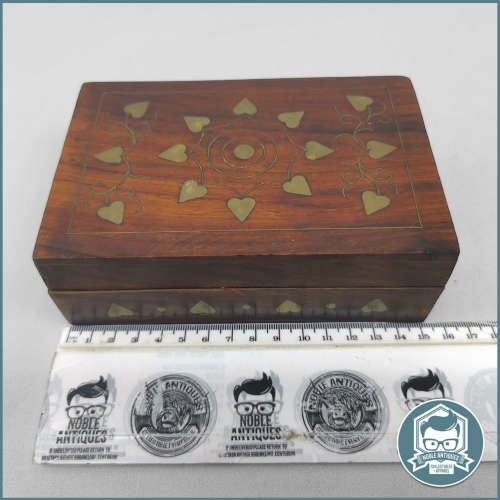Handcrafted Rosewood and Brass Inlay Keepsake/Jewelry Box!!!