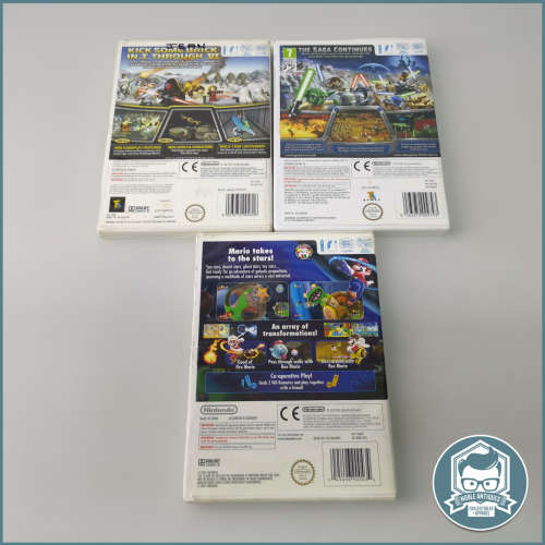Wii Lego STAR WARS and SUPER MARIO GALAXY Game Collection!!!