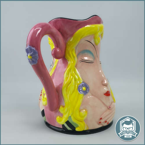 Large Glazed Ceramic Double Faced Water Jug!!! 250mm Tall!!!