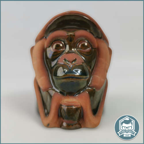 Glazed Slip Cast Stoneware Pie Face (Likely Early John Biccard)!!!