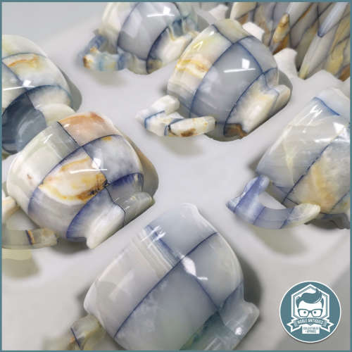 Spectacular!!! Combination Onyx 12 Piece Tea Set!!!