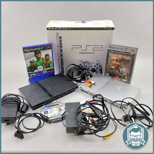 Original Boxed, PS2 Power Bundle - 2 Consoles, No Remotes, Everything on Photo Included!!!