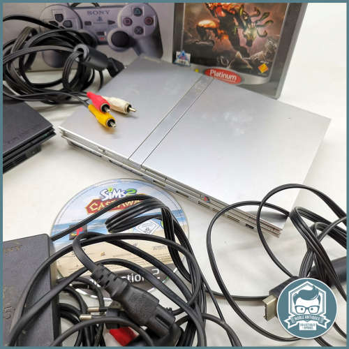 Original Boxed, PS2 Power Bundle - 2 Consoles, No Remotes, Everything on Photo Included!!!