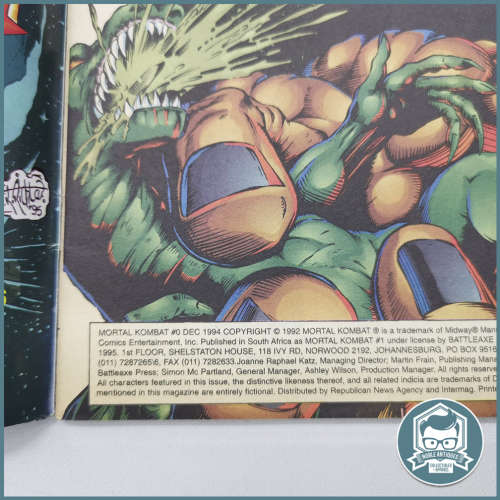 Original 1995 Mortal Combat 1 With Giant Poster Poster !!!