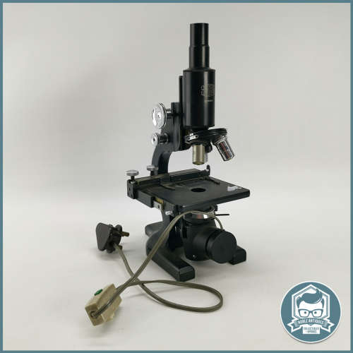 Original Vintage SPENCER BUFFALO U.S.A Cast Metal Microscope - Extremely Heavy, Not Tested!!!