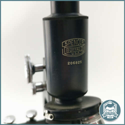 Original Vintage SPENCER BUFFALO U.S.A Cast Metal Microscope - Extremely Heavy, Not Tested!!!