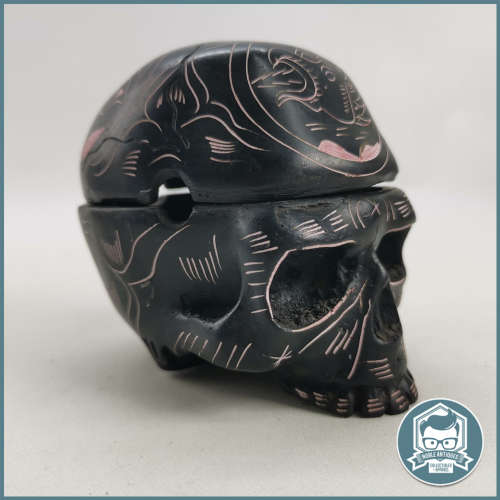 Black Cast Skull Ashtray - 110mm!!!