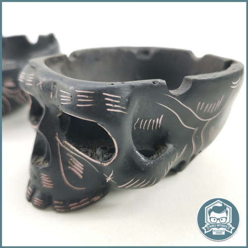 Black Cast Skull Ashtray - 110mm!!!
