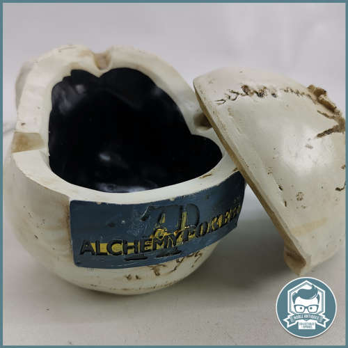 Large Bone Color Cast Skull Ashtray - 190mm!!!