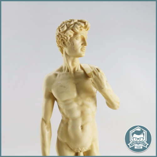 Large 400mm A. Santini Signed `David` Sculpture on Marble Base Made in Italy!!!