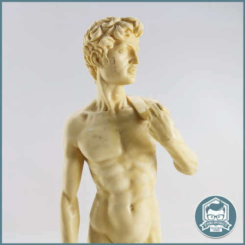 Large 400mm A. Santini Signed `David` Sculpture on Marble Base Made in Italy!!!