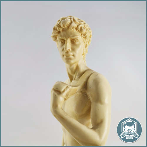 Large 400mm A. Santini Signed `David` Sculpture on Marble Base Made in Italy!!!