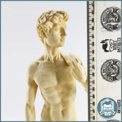 Large 400mm A. Santini Signed `David` Sculpture on Marble Base Made in Italy!!!