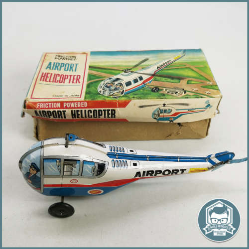 Vintage 1960`s Boxed Japanese Tin Toy Helicopter!!!