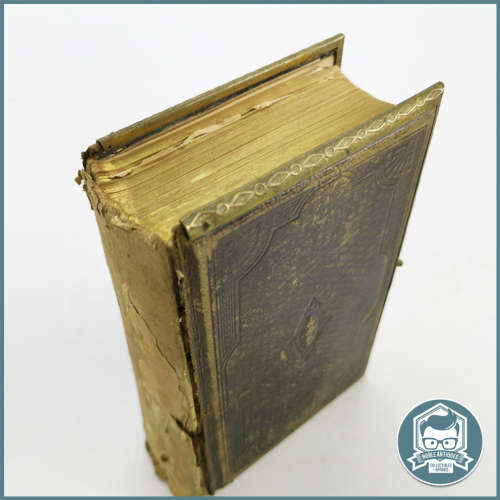 Antique 1875 GEZANGEN PSALMEN Dutch Leather-bound Book!!!