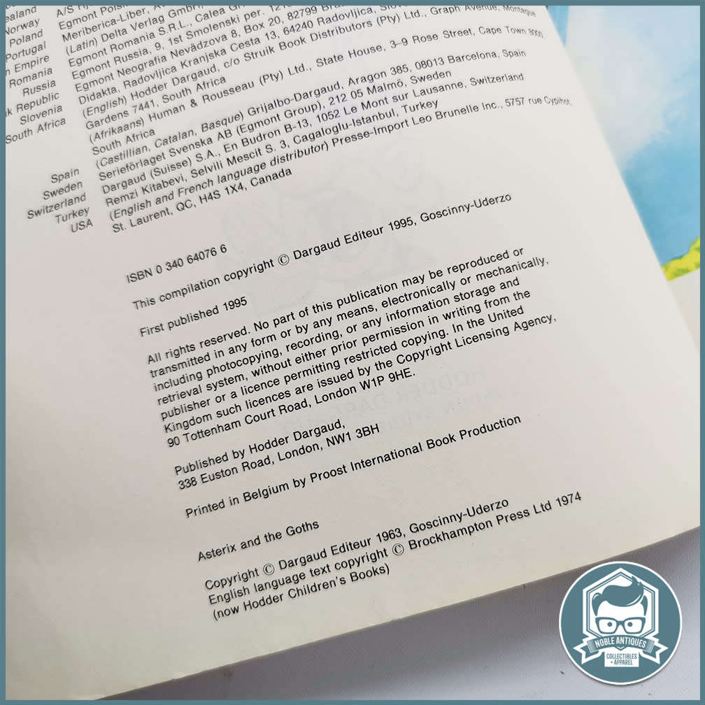 Vintage Asterix Omnibus Books 1, 2 And 3 by René Goscinny!!!