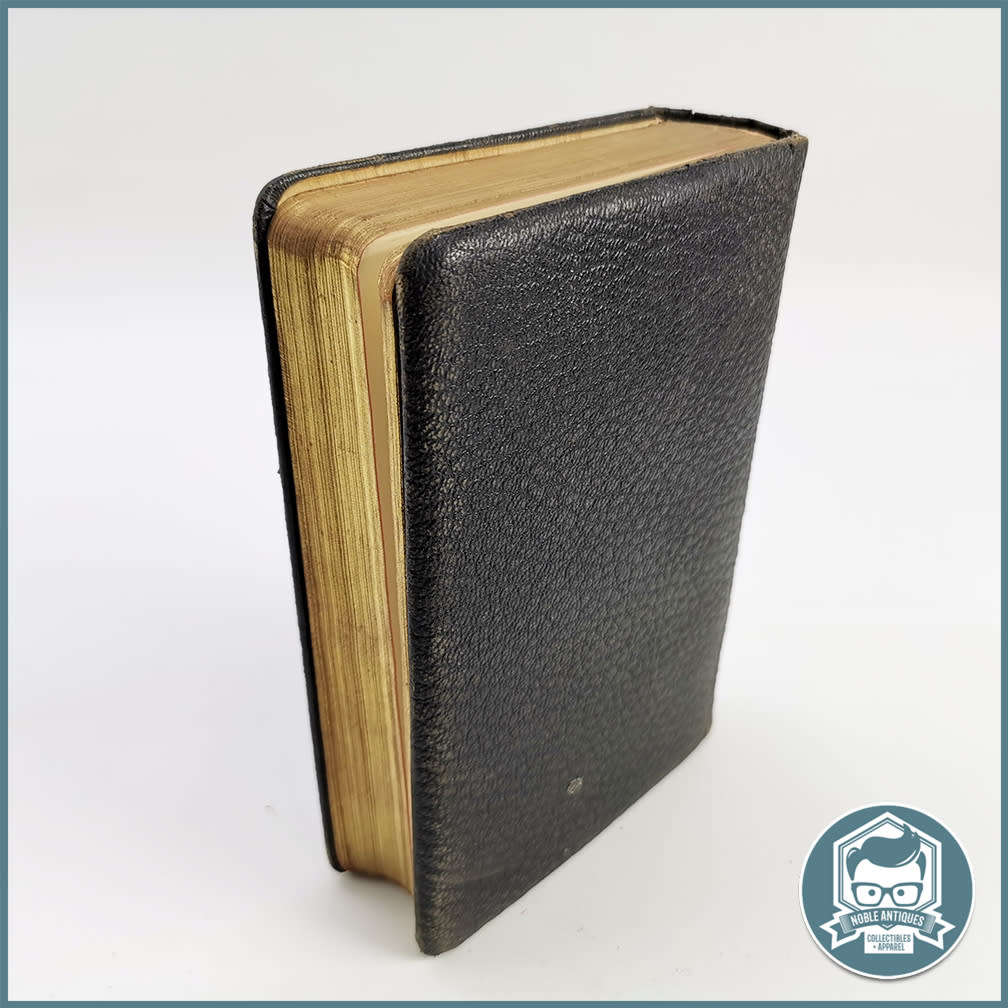 Antique 1890`s Leather-bound The poetical works of Henry Wadsworth Longfellow!!! Gifted 1929