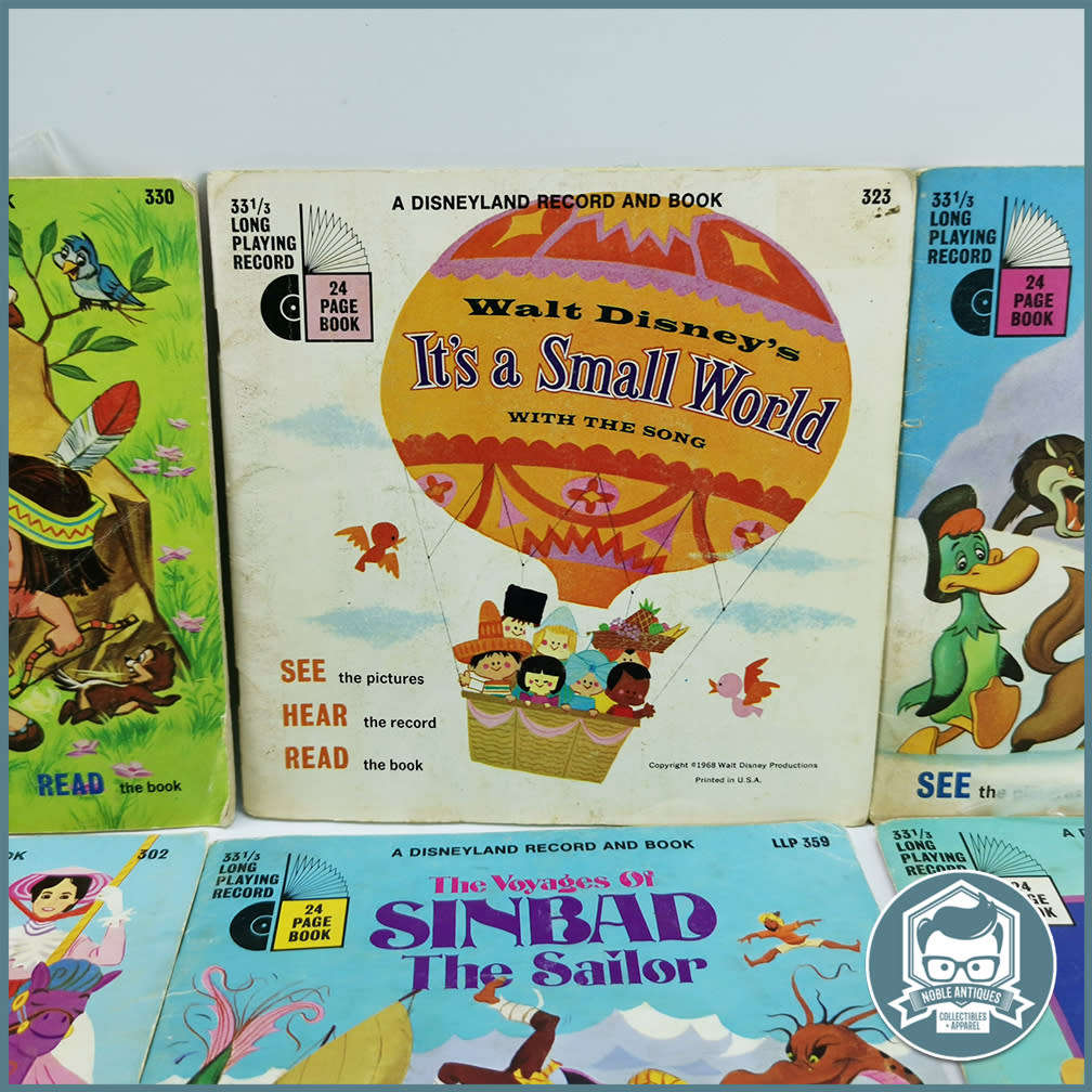 Vintage1960`s Disney Record and Book Collection - Set 1!!!