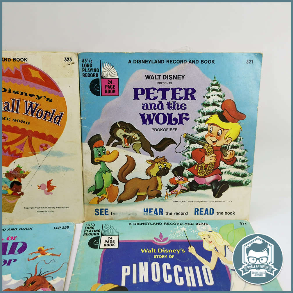 Vintage1960`s Disney Record and Book Collection - Set 1!!!