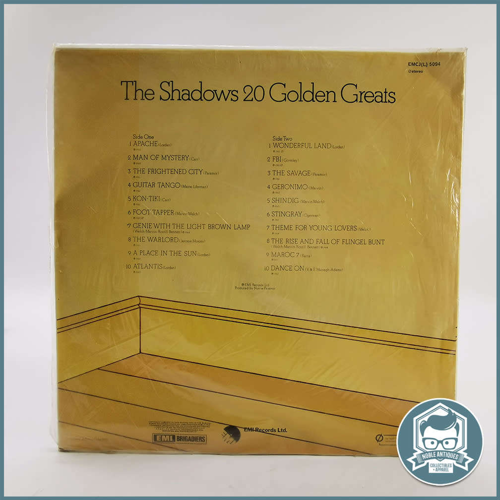 Original 20 Golden Greats Compilation album by The Shadows LP - Great Condition!!!