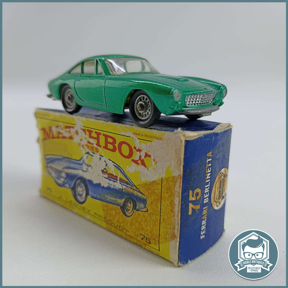 Original Boxed Vintage Die Cast Metal Matchbox `Series` No. 75 Ferrari Berlinetta!!!