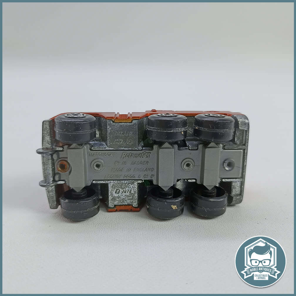 Vintage Die Cast Metal Matchbox Superfast Rolamatics No 16 Badger!!