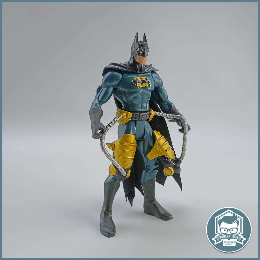 Vintage Batman 2003 Mattel DC Comics Blue black with leg braces Cloth Action Figure!!!!