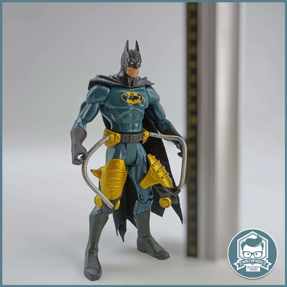 Vintage Batman 2003 Mattel DC Comics Blue black with leg braces Cloth Action Figure!!!!