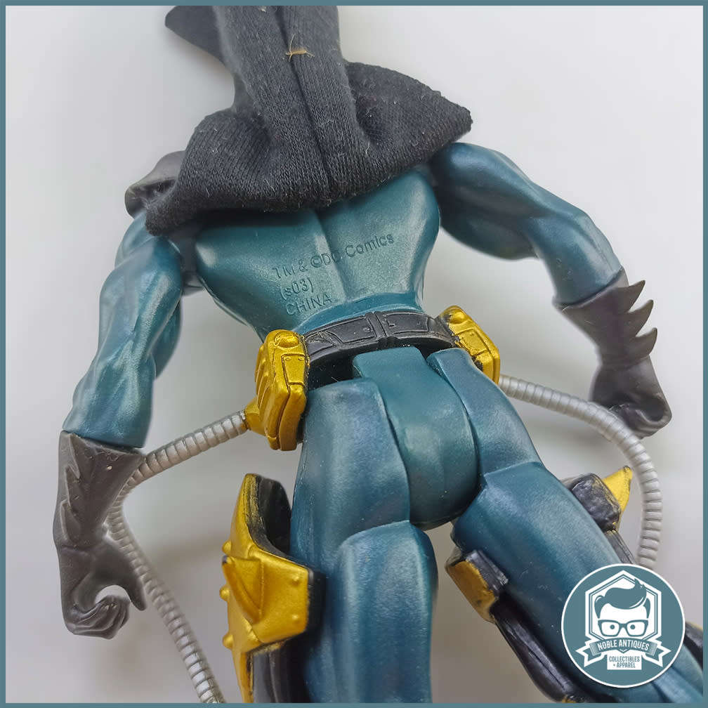 Vintage Batman 2003 Mattel DC Comics Blue black with leg braces Cloth Action Figure!!!!