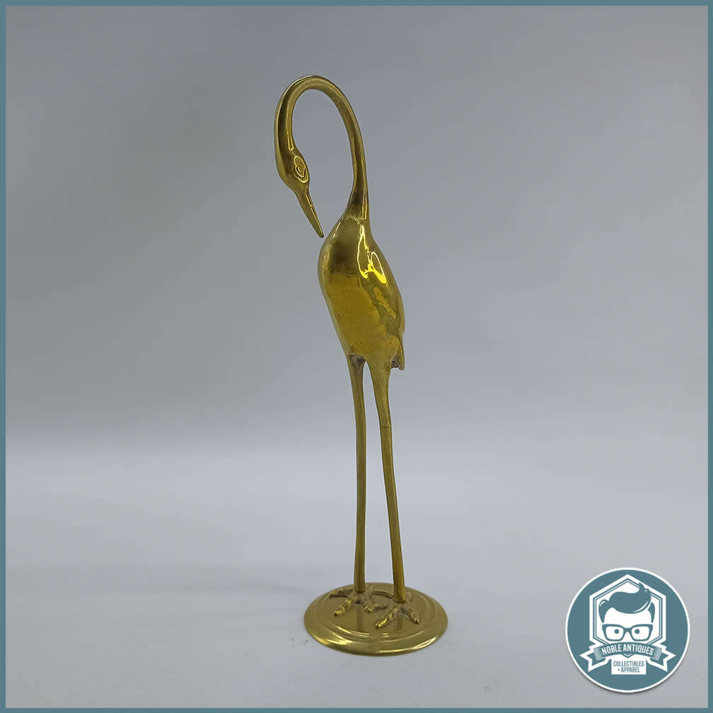 Vintage Midcentury Japanese Brass Crane!!!