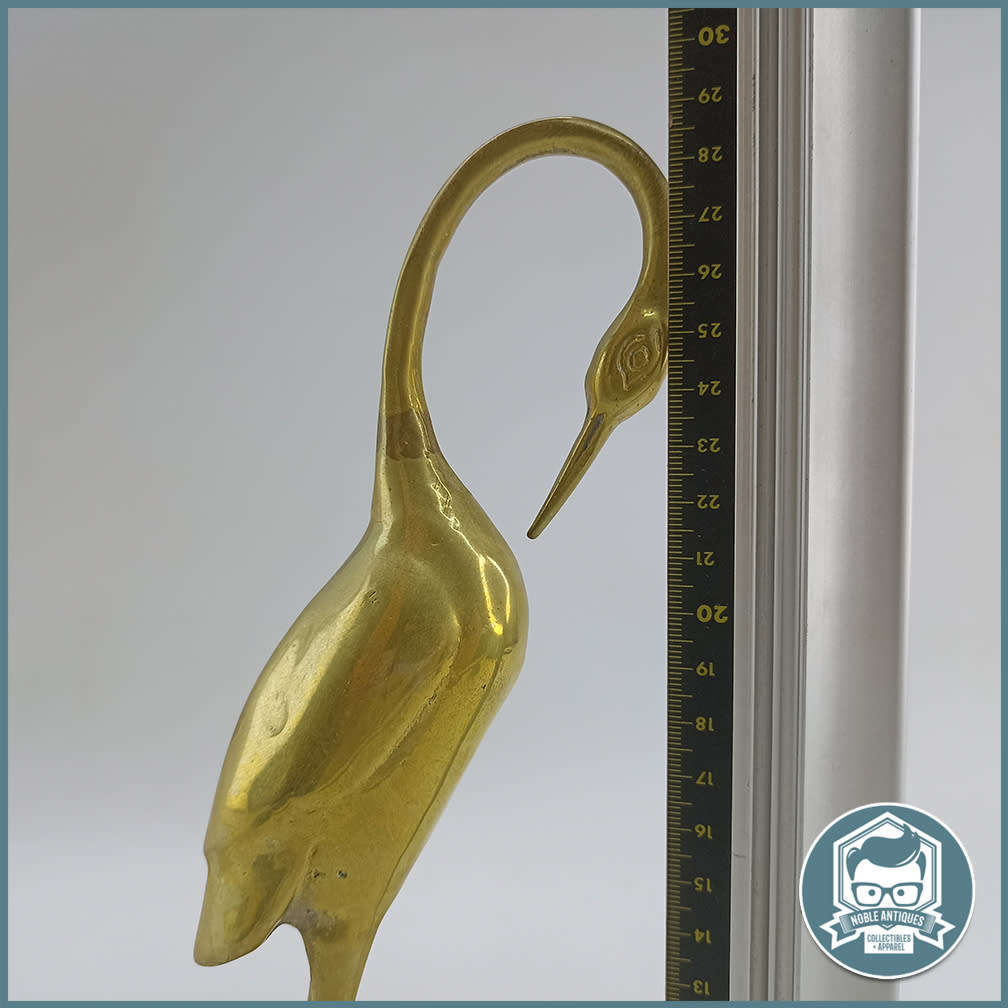 Vintage Midcentury Japanese Brass Crane!!!