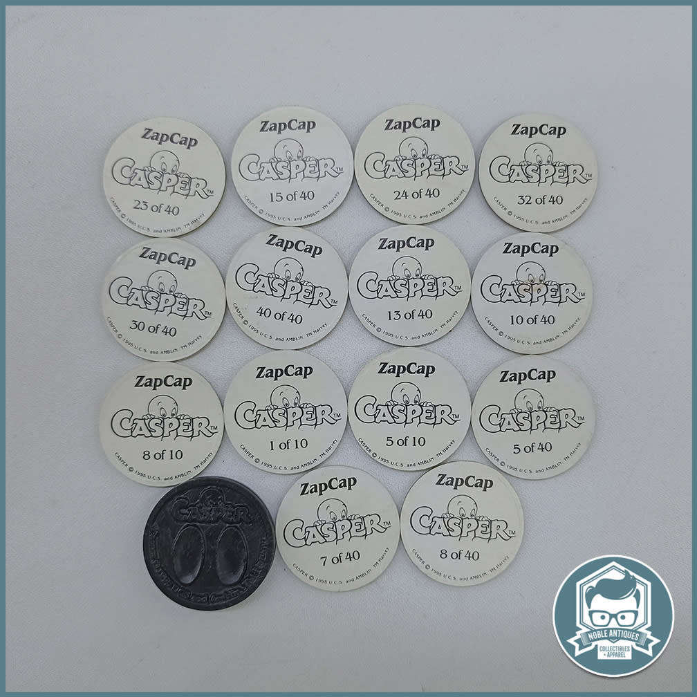 Original 1995 Casper ZapCap Tazos Collection!!!