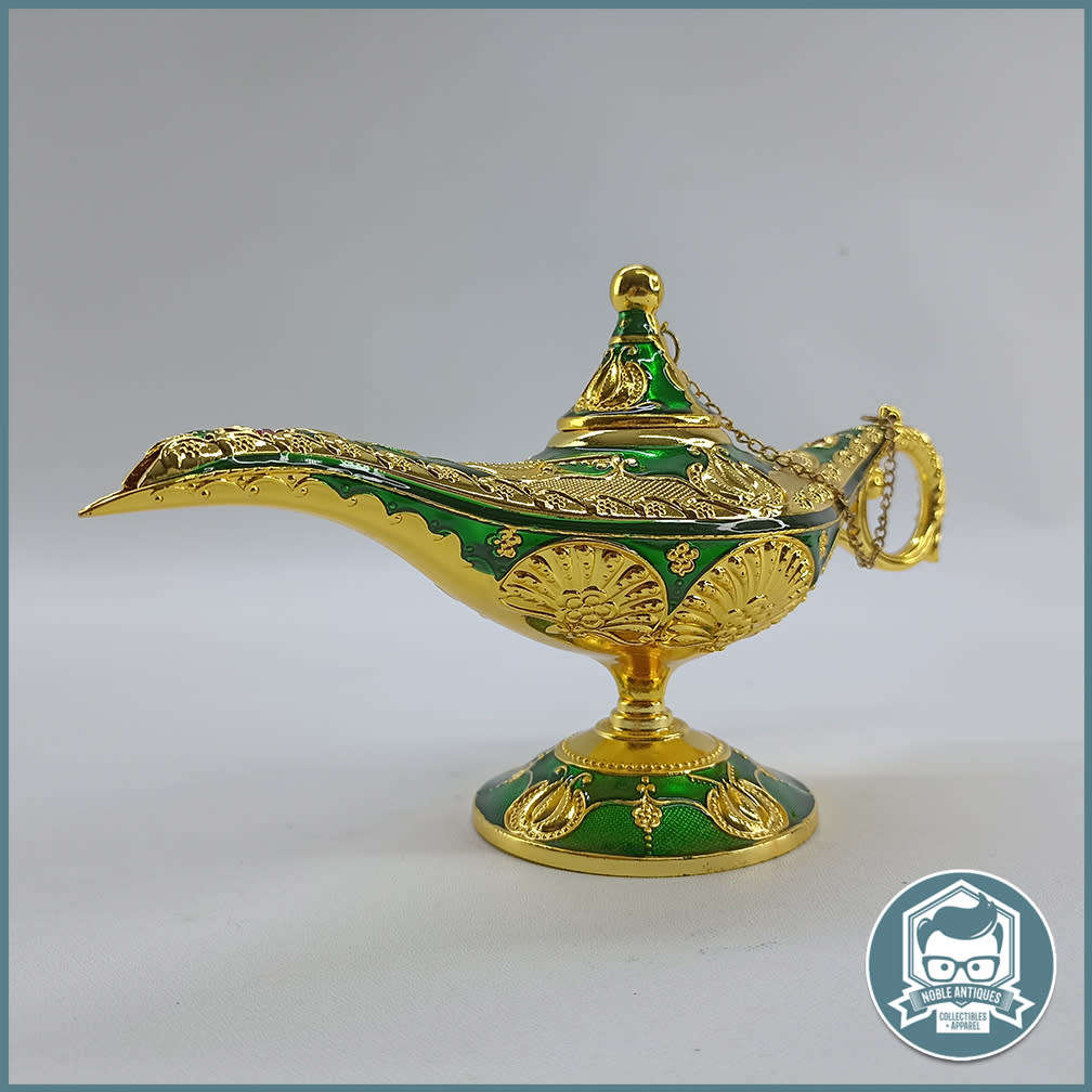 Highly Decorative Enameled Brass Aladdin Magic Lamp!!!